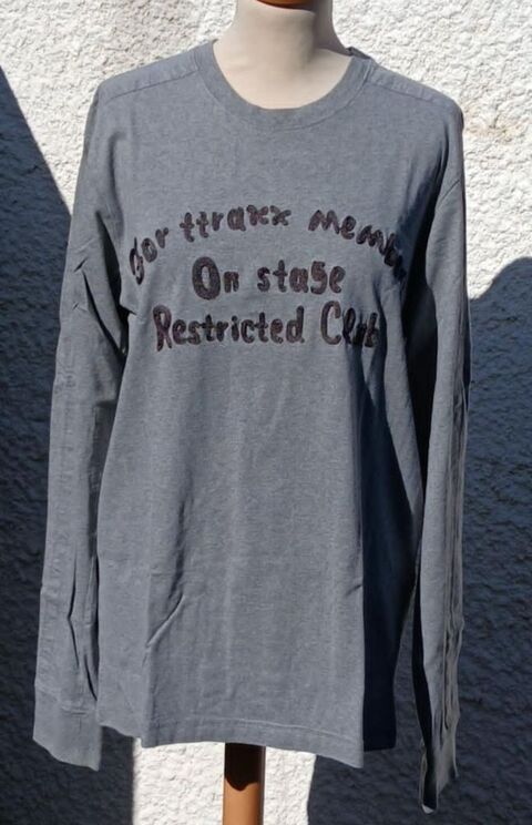 Tee-shirt Gris  Col Rond en Coton pour Homme : Taille XL 10 La Fert-Alais (91)