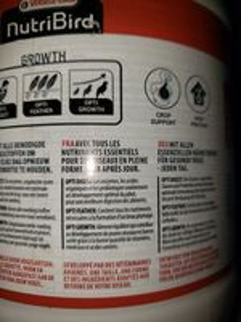   Nutriment b�b� perroquet  