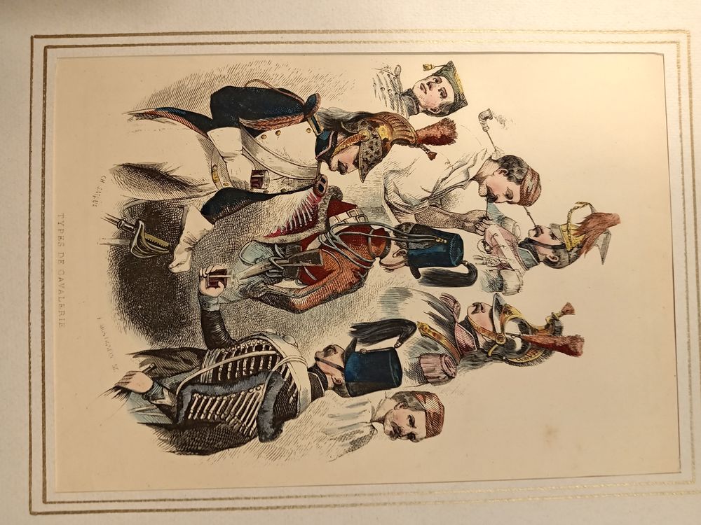 LOT DE GRAVURES ORIGINALES MILITAIRES DE 1830 