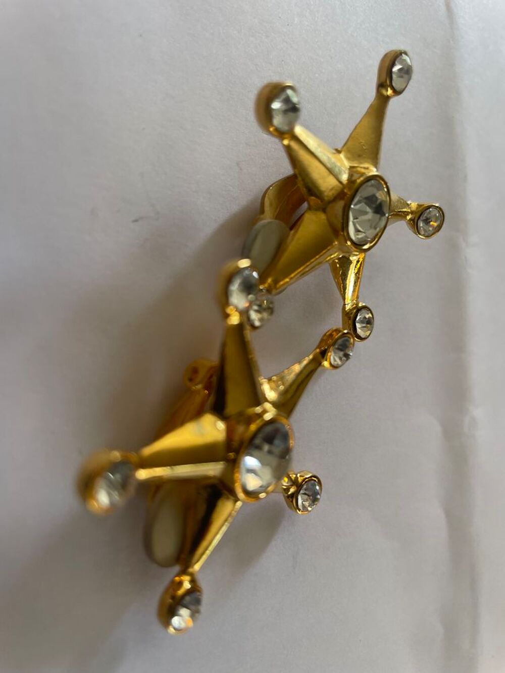 BO dor&eacute; &eacute;toile strass Ines De La Fressange Bijoux et montres