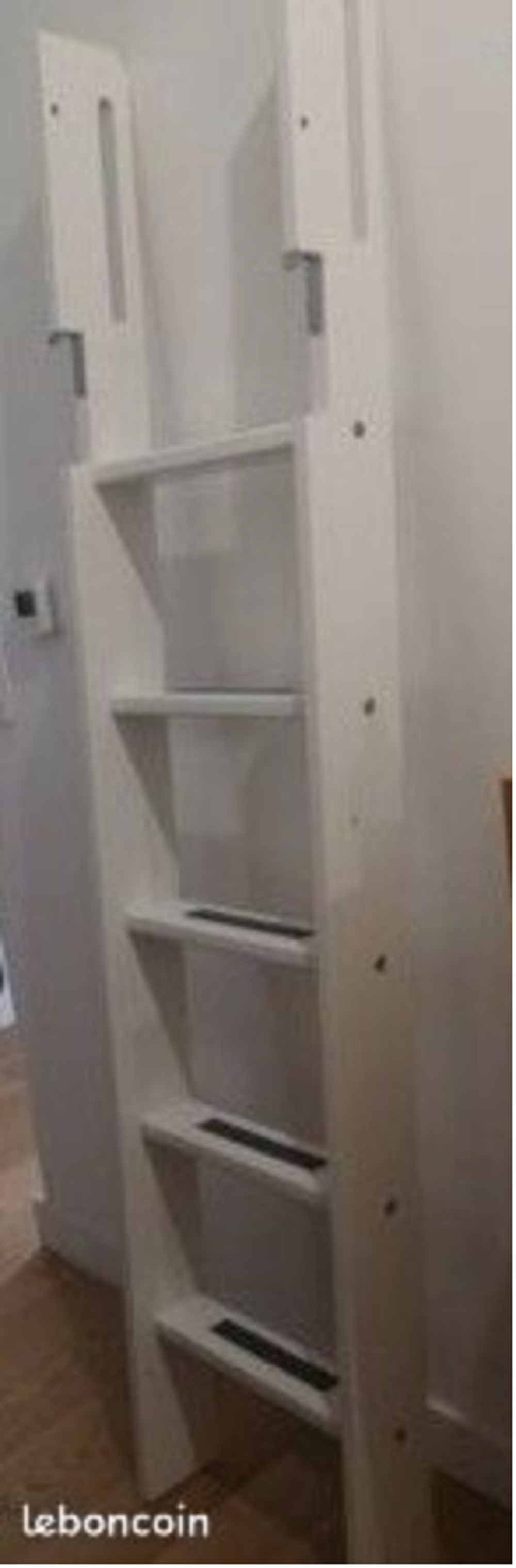 Kit complet d'&eacute;l&eacute;vation FLEXA White avec &eacute;chelle et barri&egrave;re Mobilier enfants