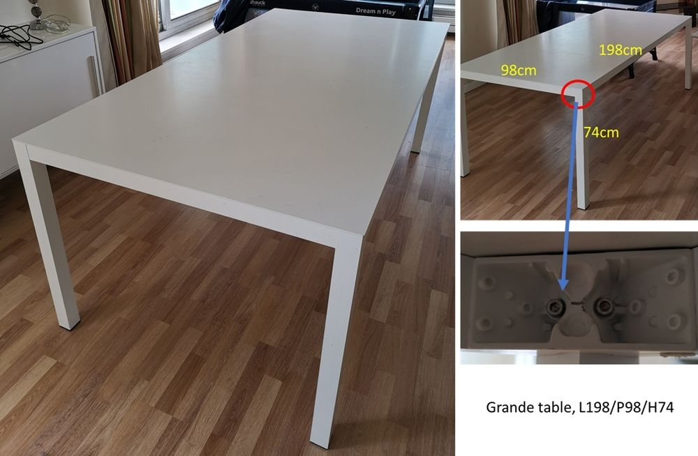 Table salle &agrave; manger avec chaises Meubles