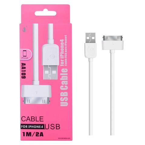 Cble USB pour iPhone 3G, iPhone 44S, iPad 23, iPod, 1m. 3 Milhaud (30)