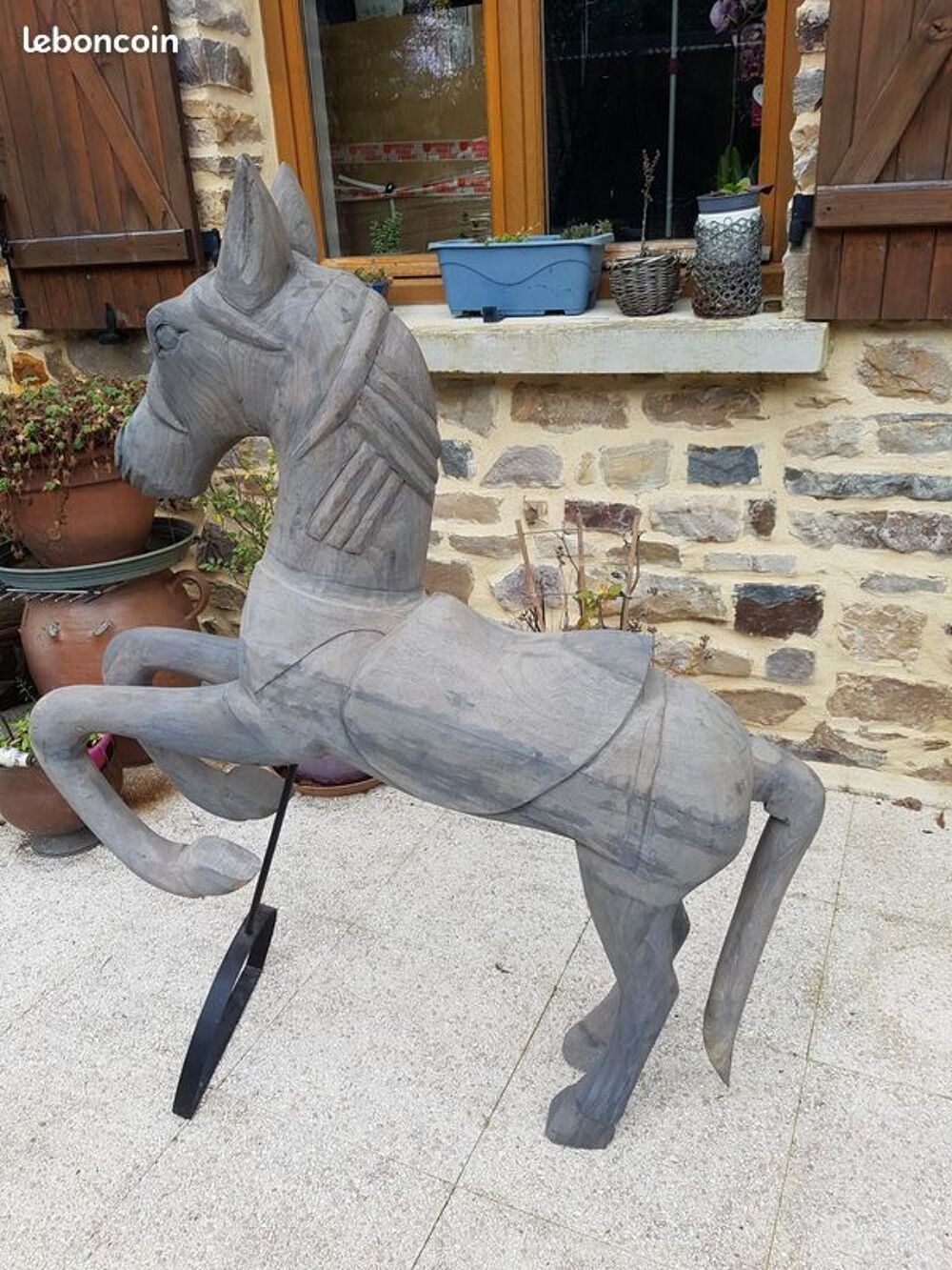 Cheval bois d&eacute;coration Décoration