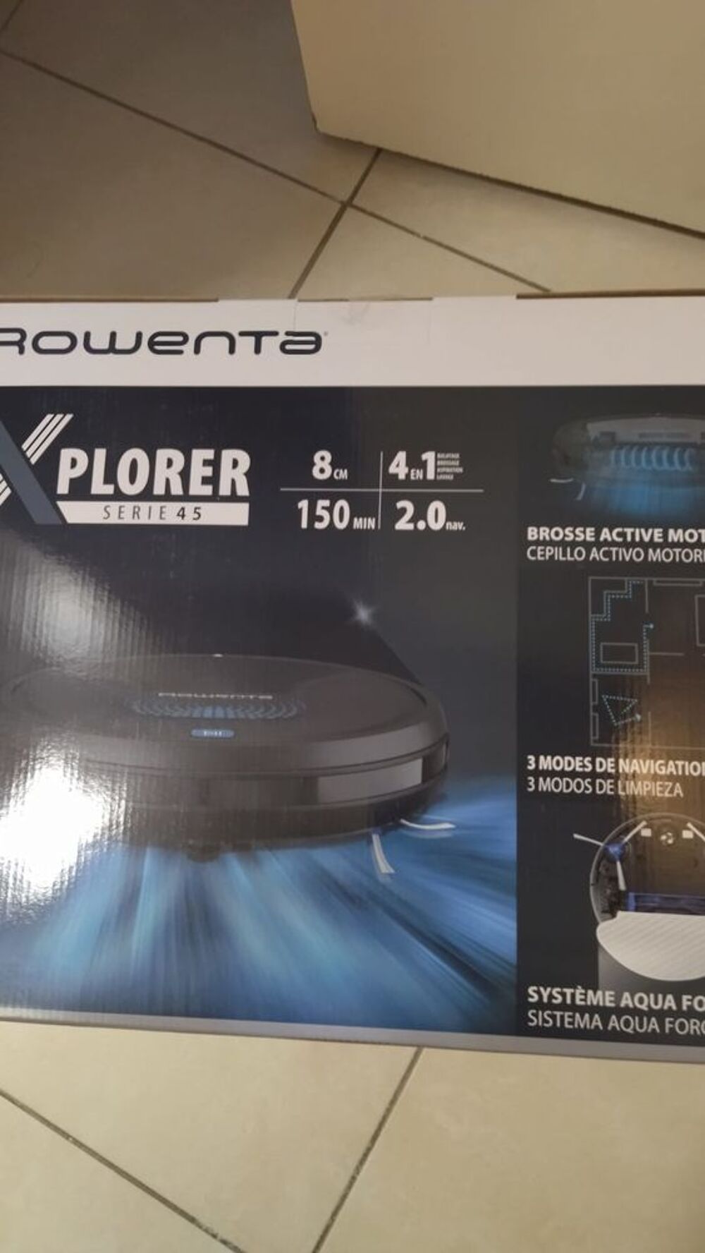 Aspirateur robot laveur Rowenta x-plorer serie 45 Electrom�nager