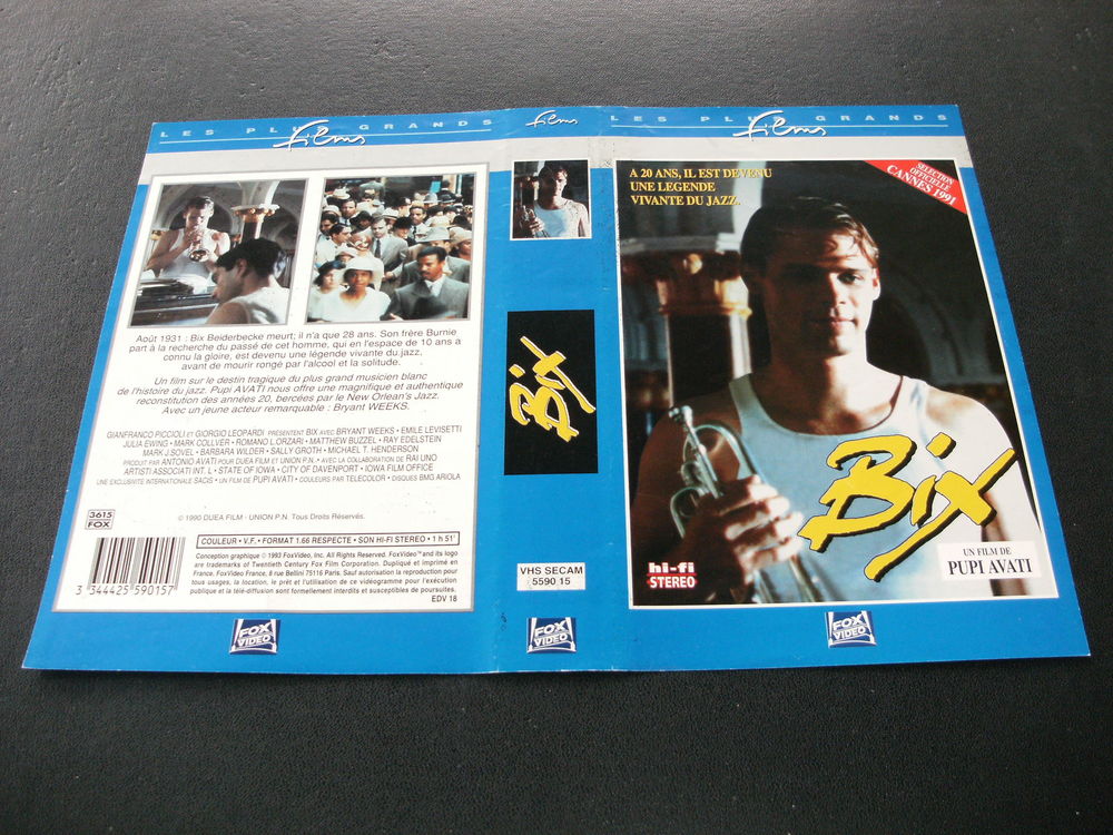 Film : " Bix " DVD et blu-ray