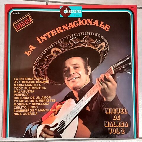 MIGUEL DE MALAGA  - 33t VOL 2 - LA INTERNACIONALE -PERFIDIA 5 Tourcoing (59)