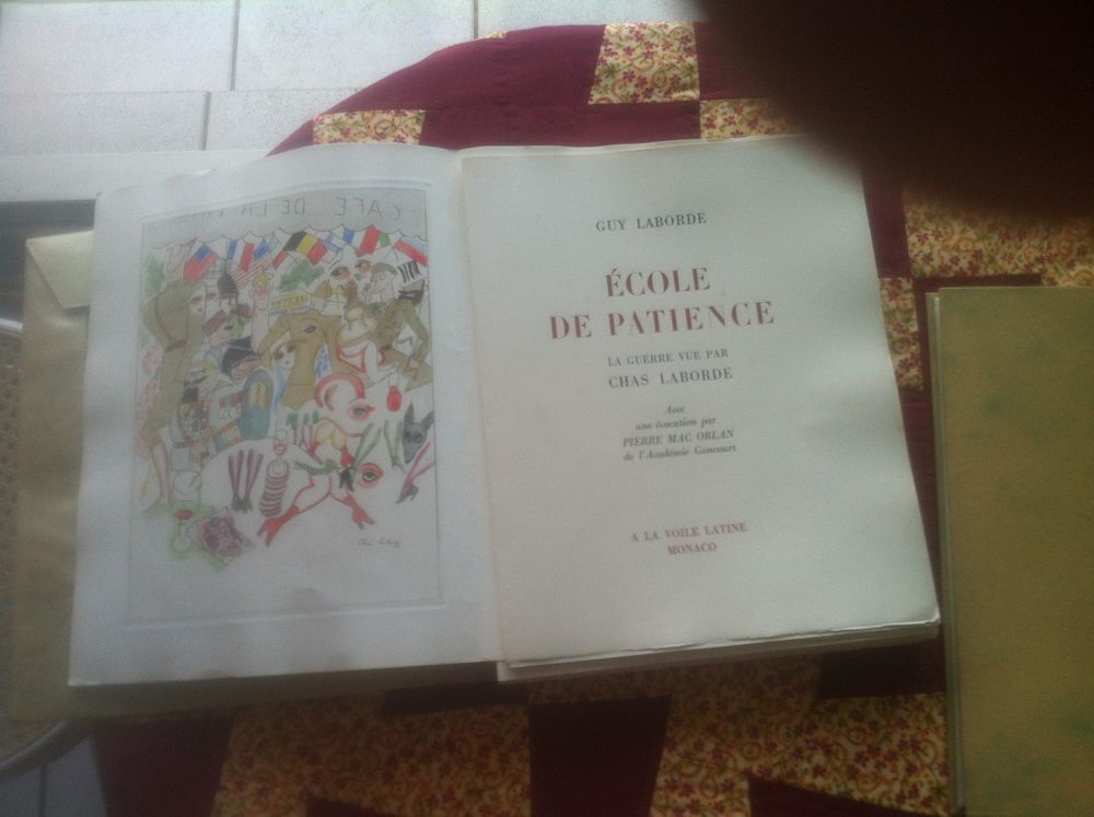 ECOLE DE PATIENCE LA GUERRE VUE PAR CHAS LABORDE Livres et BD