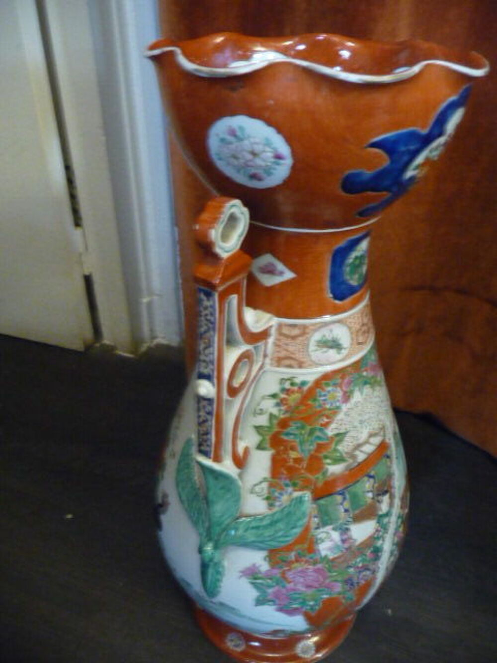 paire de grands vases Imari Japon Meiji Décoration