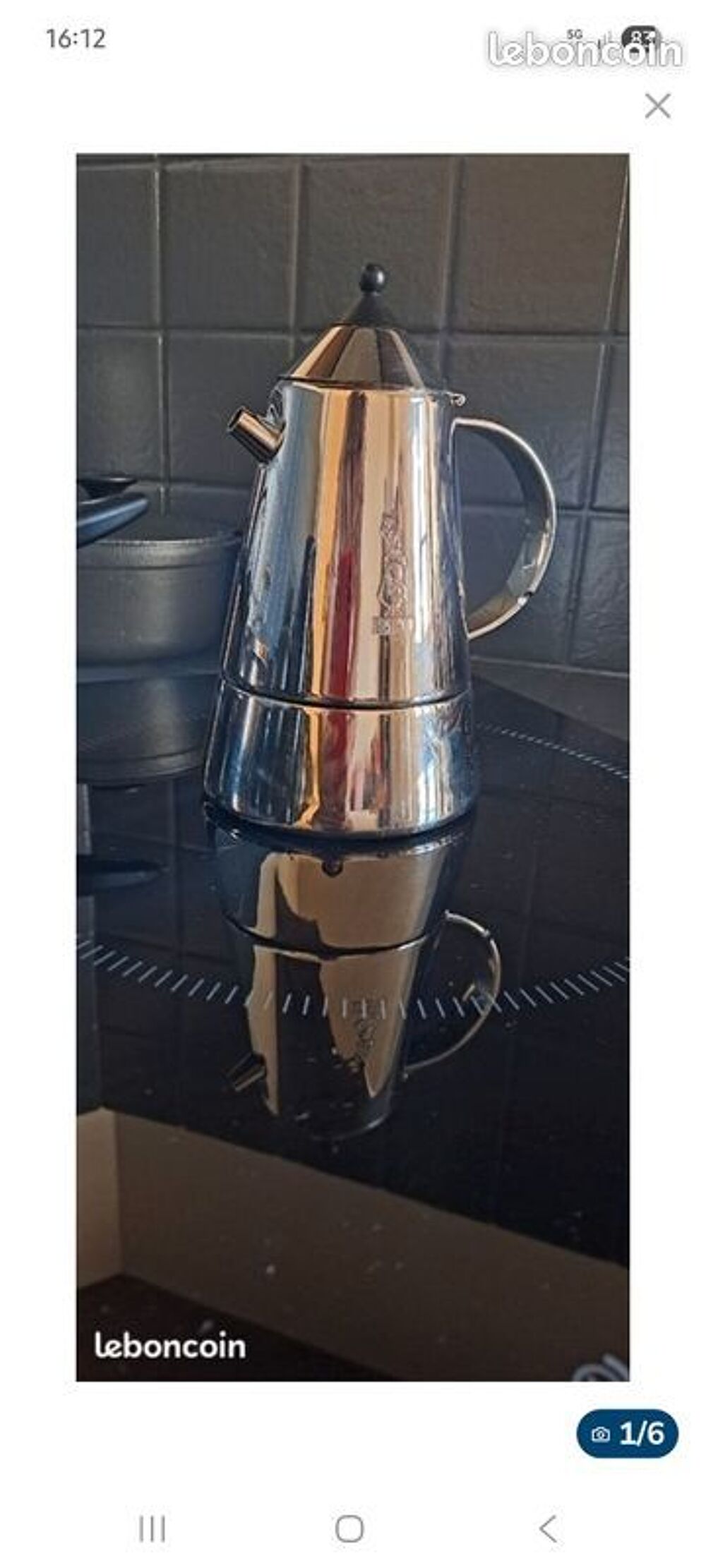 Cafeti&egrave;re italienne &quot; Mia &quot; 6 tasses Guido Bergna Bialetti Cuisine