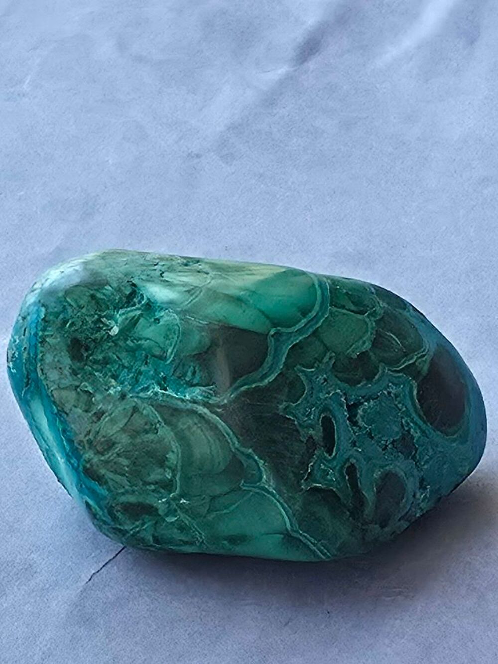 Chrysocolle du Katanga RDC-Pierre Polie 58g 