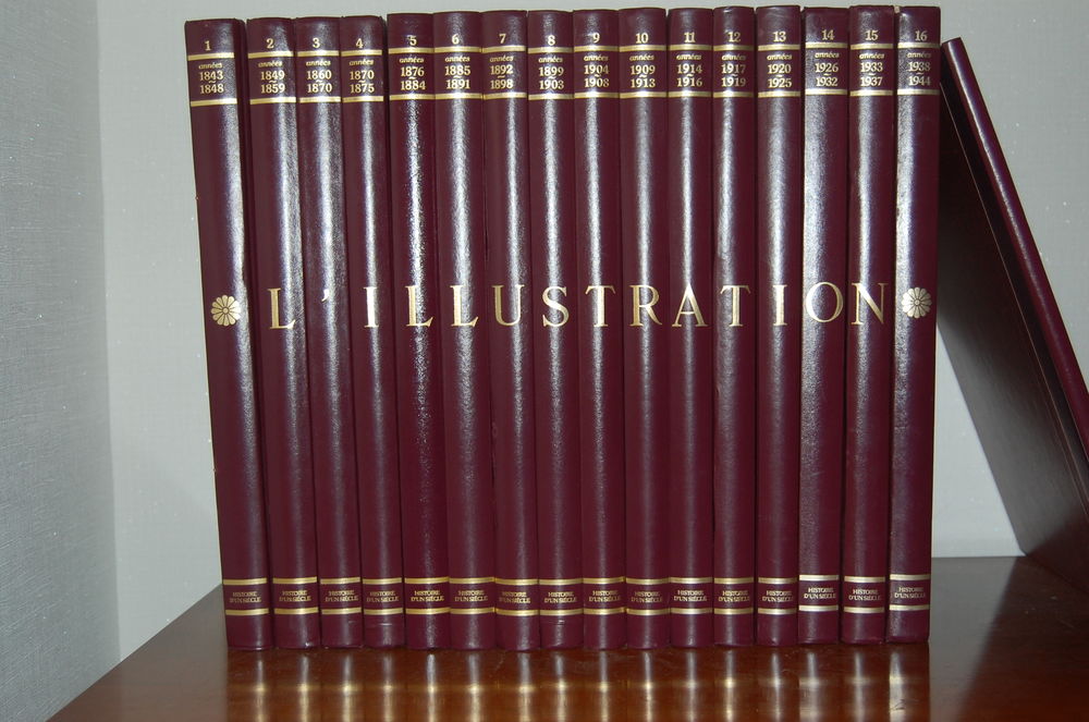 Collection en 16 volumes de l'illustration. Livres et BD