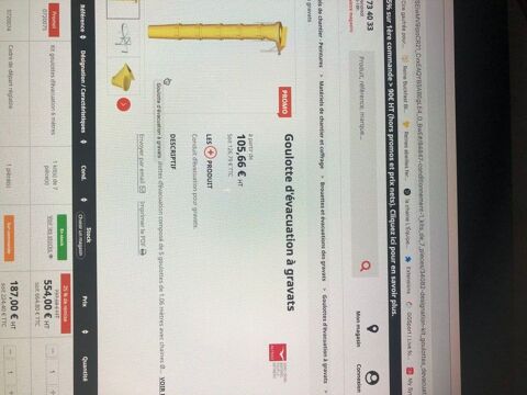 Goulotte d'&eacute;vacuation a gravats 300 45120 Cepoy