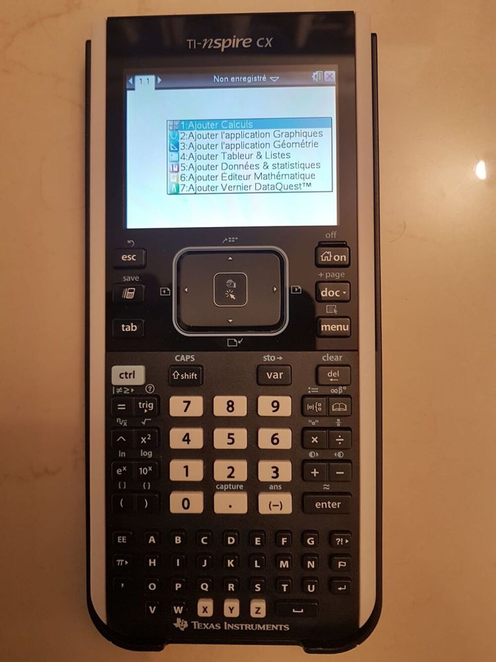 TI-NSPIRE CX - Calculatrice scientifique avec c&acirc;ble charge Matériel informatique