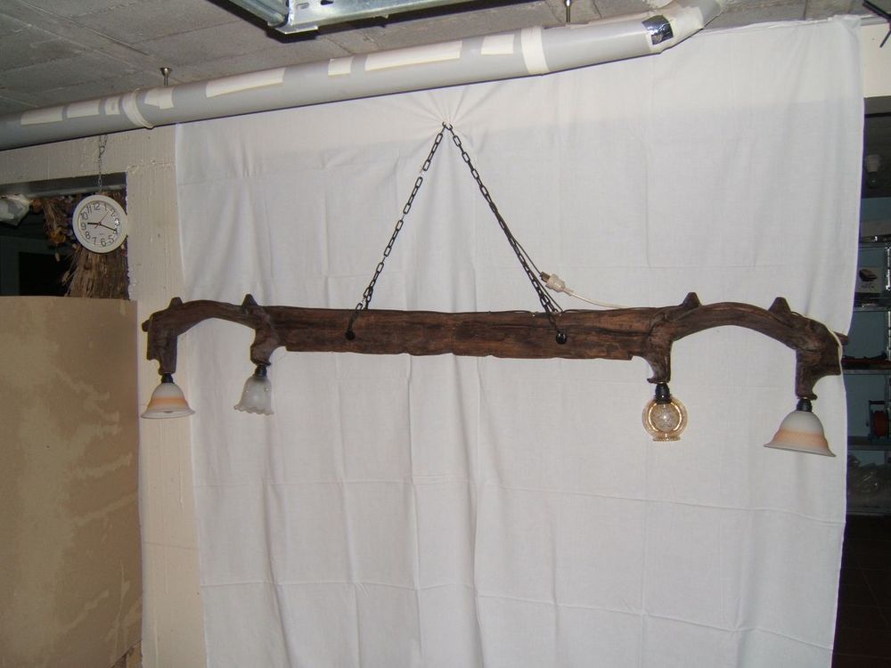 VERITABLES JOUGS DE BOEUF EN LUMINAIRE 