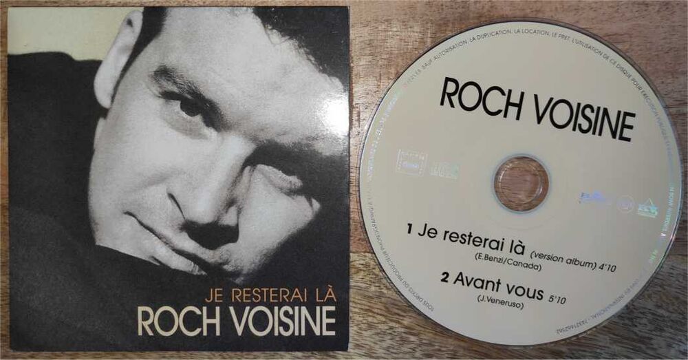 Roch Voisine - Je resterai l&agrave; (CD Single 2 titres) CD et vinyles