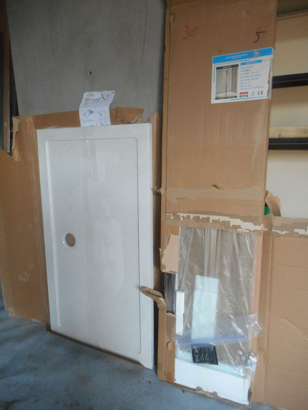 Receveur de douche 1m40 une paroi nf douche et plan faire px Bricolage