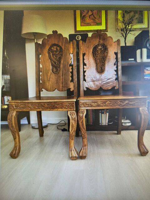 Chaises indiennes noyer Radjasthan 230 Croissy-sur-Seine (78)