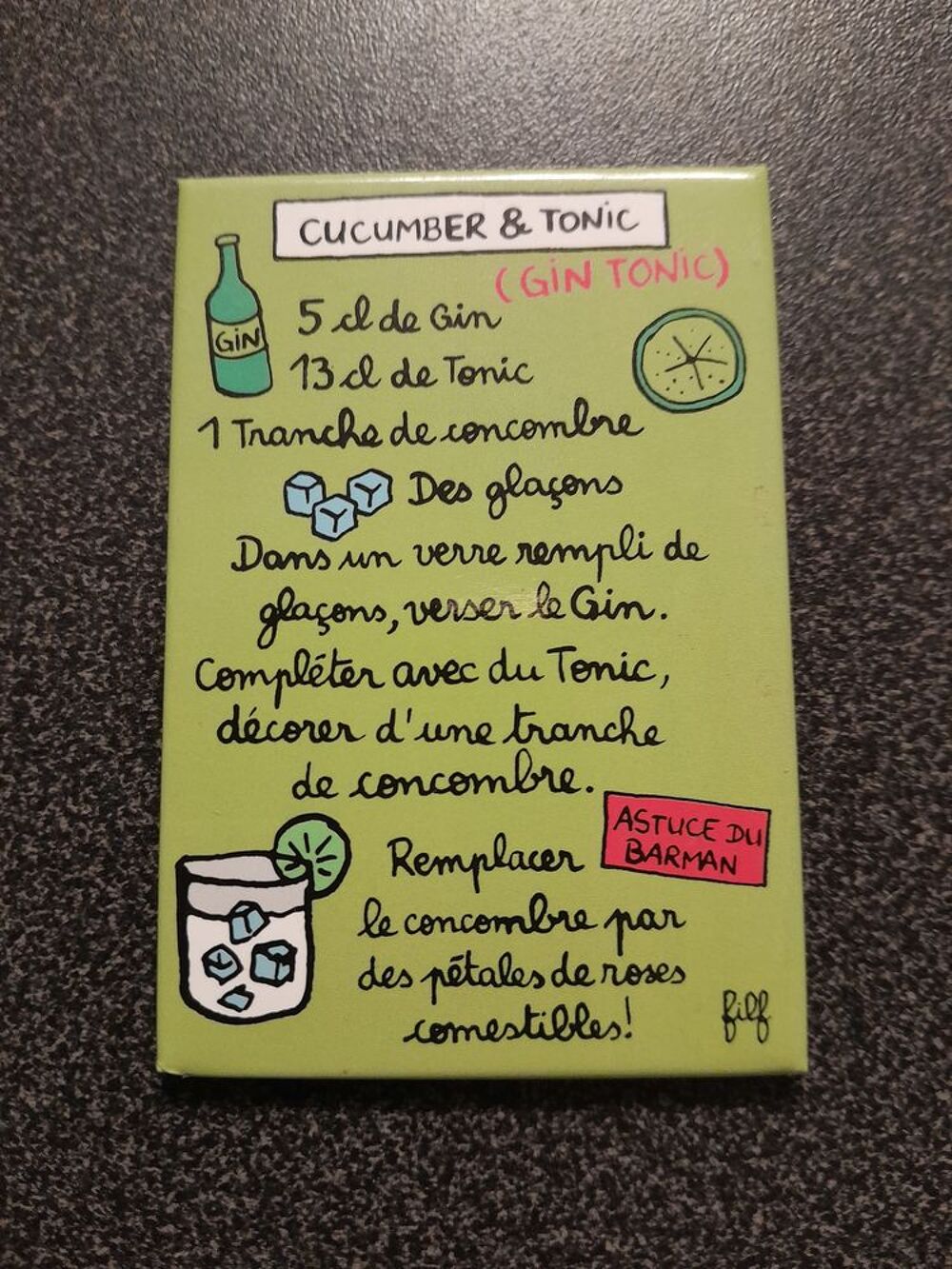 Magnets recettes Décoration