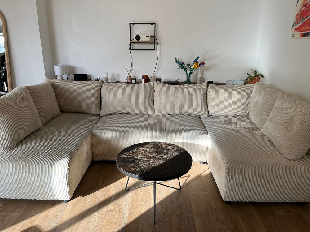 Canap&eacute; d'angle ABEL 5 places Conforama - convertible Meubles