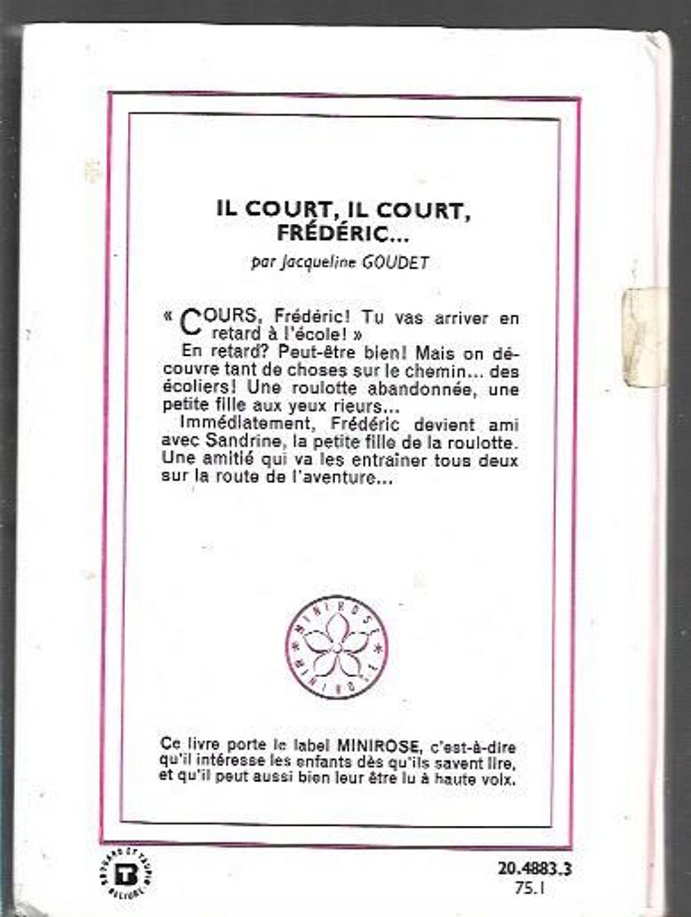 bibliotheque rose - il court, il court, frederic - 1975 Livres et BD