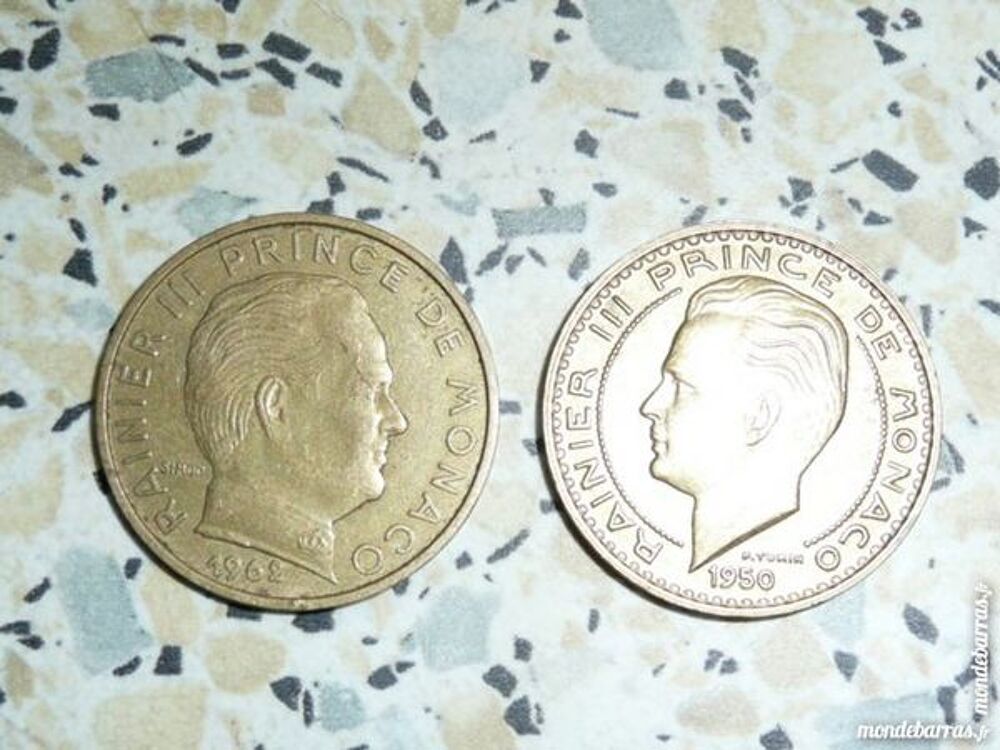Lot de deux pi&egrave;ces Monaco 1950-1962 