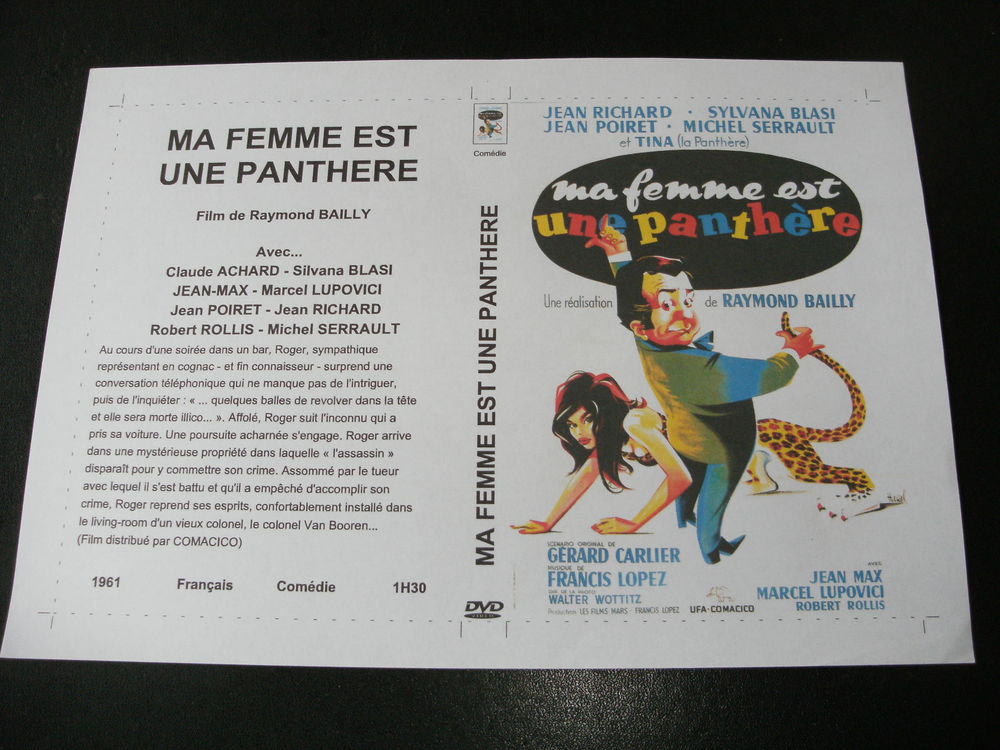 Film : " Ma femme est une panthere " DVD et blu-ray