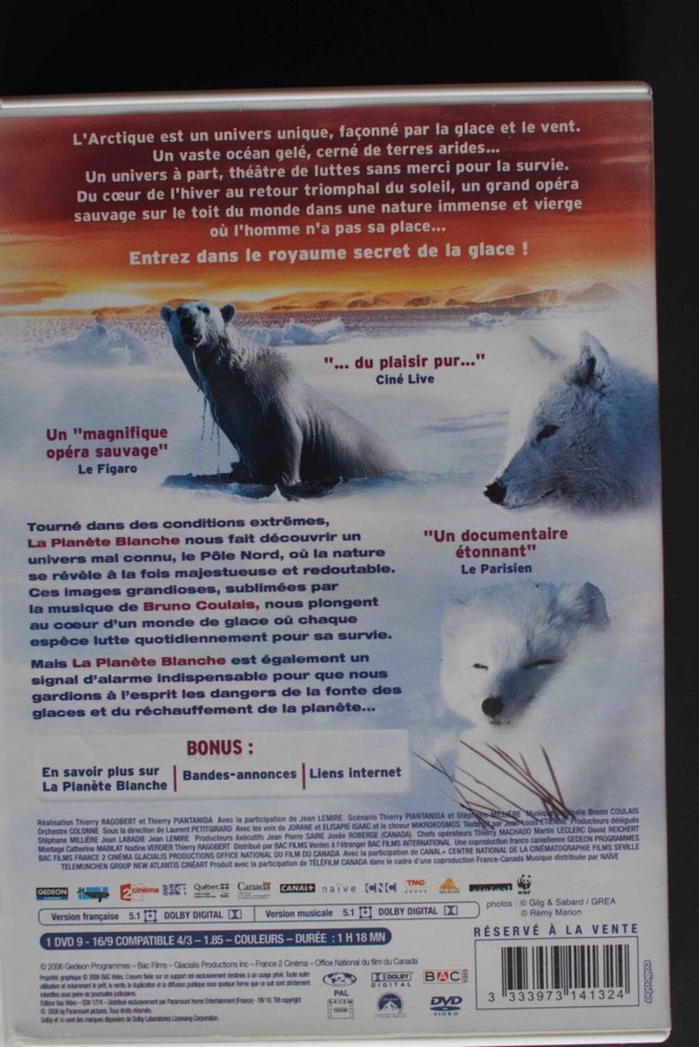 LA PLANETE BLANCHE DVD et blu-ray