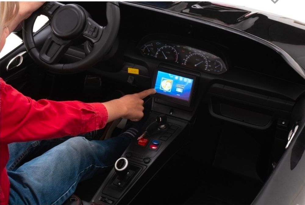 Voiture &eacute;lectrique enfant noire 2 places Jeux / jouets
