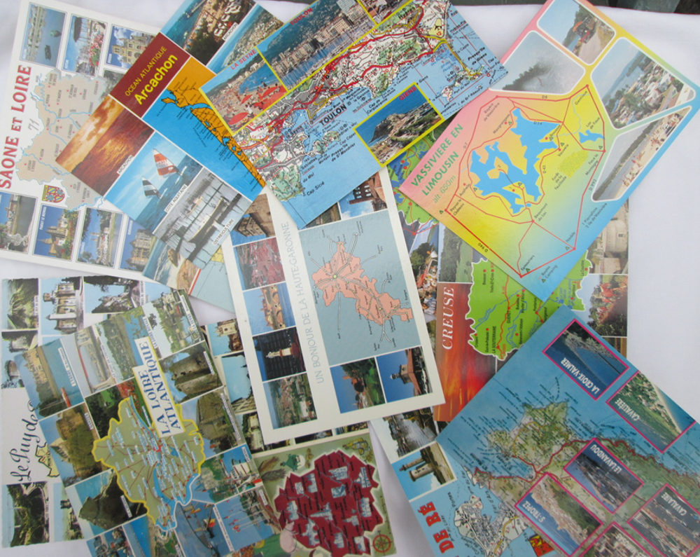 Lot de 50 cartes postales de France 