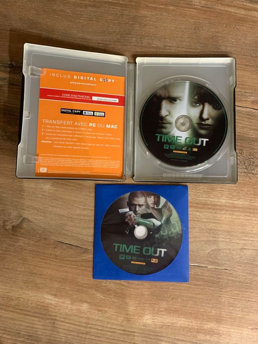 Blu ray steelbook &eacute;dition limit&eacute;e \'\' Time out \'\' DVD et blu-ray