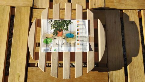 Porte Plante sur Roulettes en Bois Massif - Neuf Maureilhan (34)