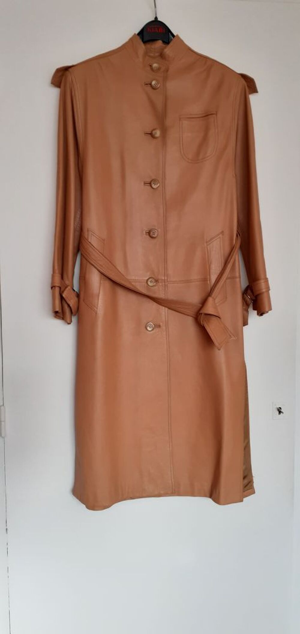 Manteau Trench en cuir T38 Vêtements