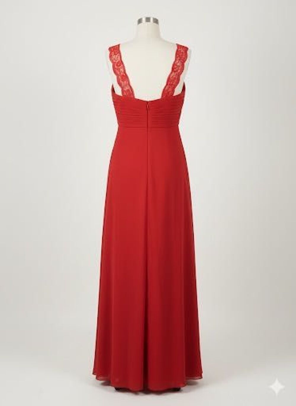 Robe de f&ecirc;tes longue rouge - Taille L - France Mode V�tements