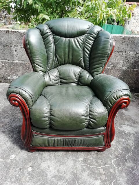 LOT 2 FAUTEUILS CUIR 120 Chalindrey (52)