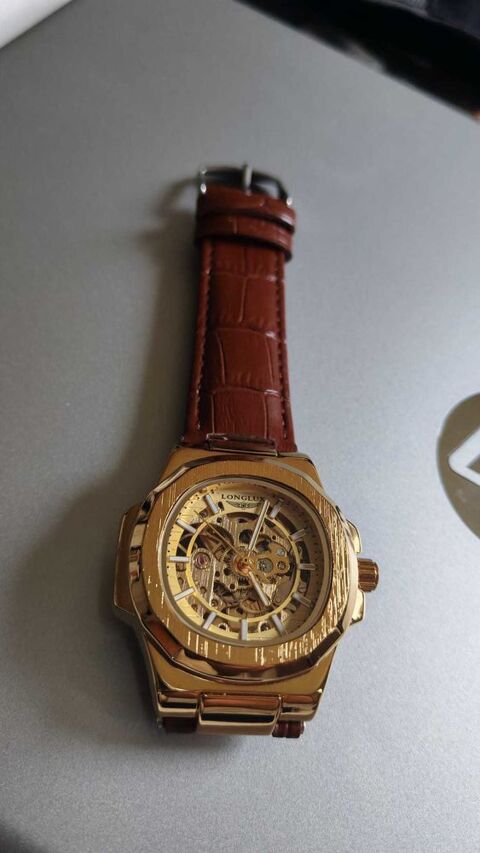 Montre Homme LONGLUX Squelette Automatique - Gold - Style Nautilus - NEUVE 44 Sartrouville (78)