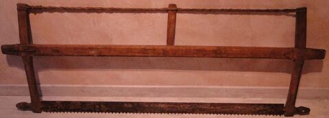 Scie  cadre, ancien rustique, bois 168 cm - Trs bon tat 24 Foncine-le-Haut (39)