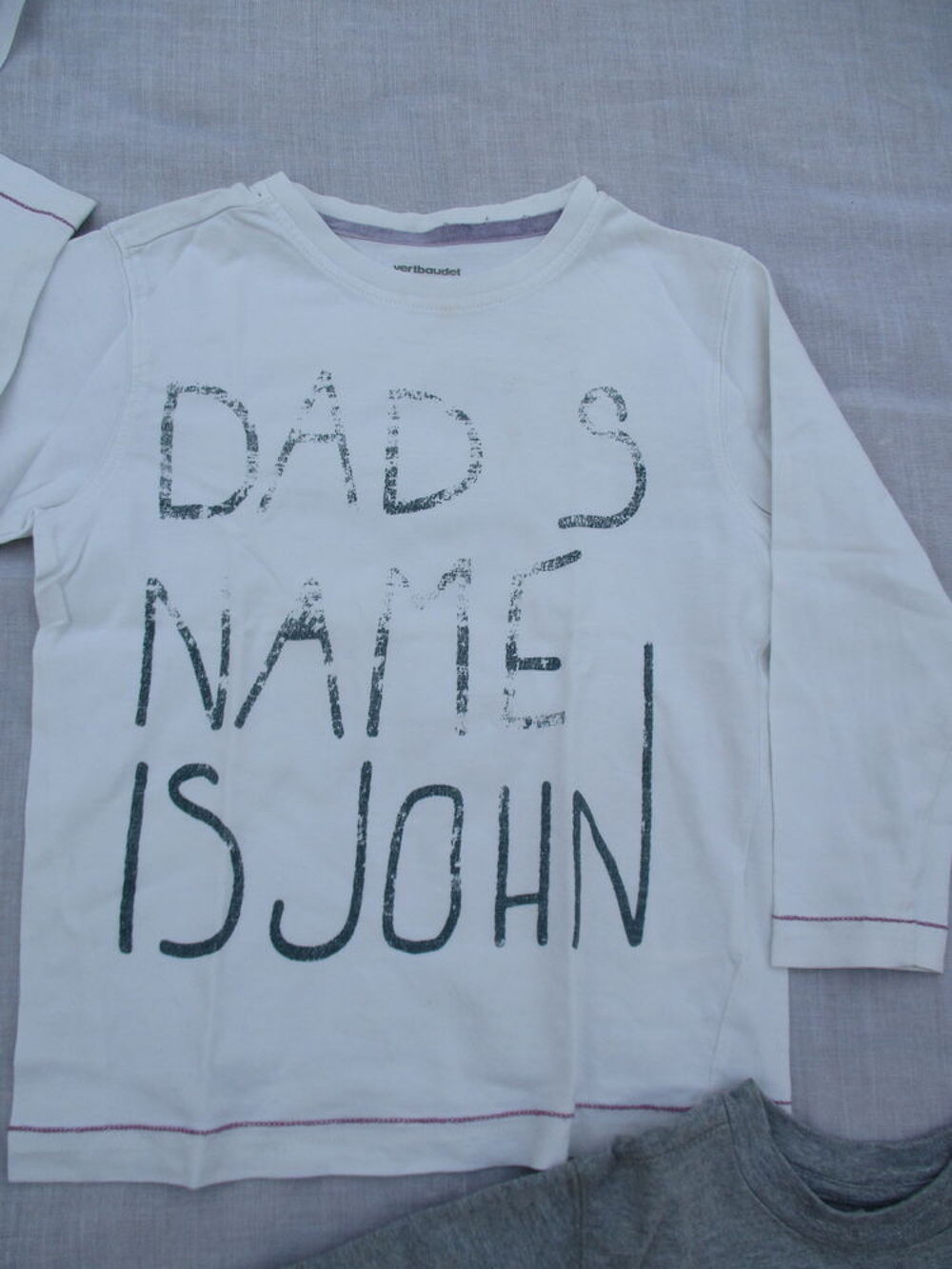 Lot de 2 Tee-shirts, Manches Longues, Gar&ccedil;on 5 Ans Vêtements enfants