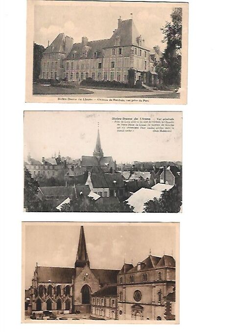 3 cartes postale sur Notre-dame de liesse Lot n 5 5 Viry-Noureuil (02)