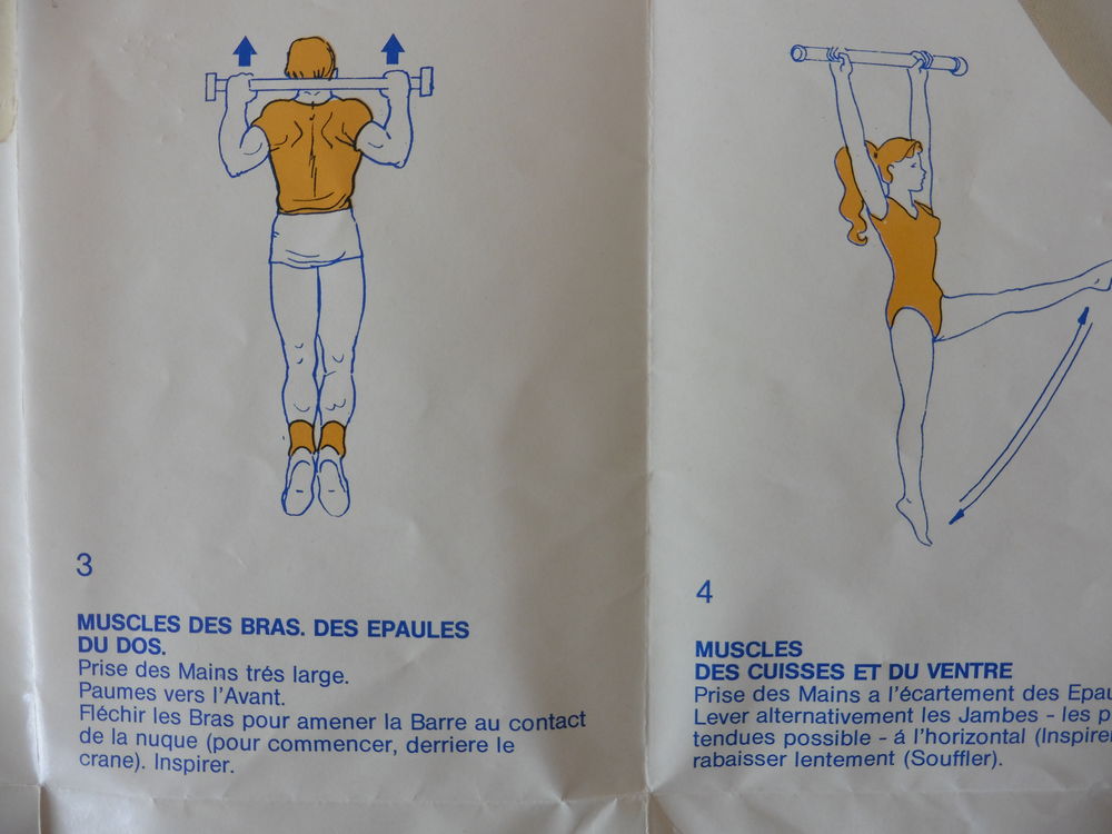 Barre de Traction Sport avec notice Longueur maxi 92 cm Long Sports