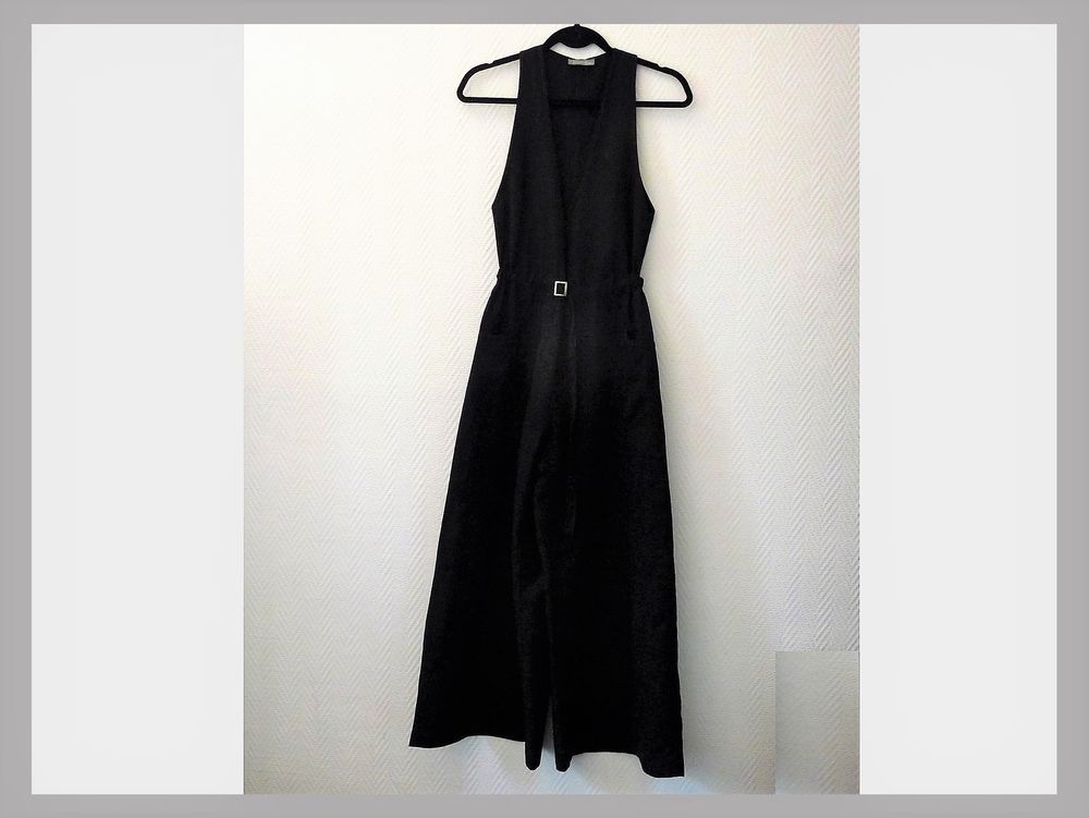 Combinaison/ Salopette Noir sans manches- Rodika Zanian Vêtements