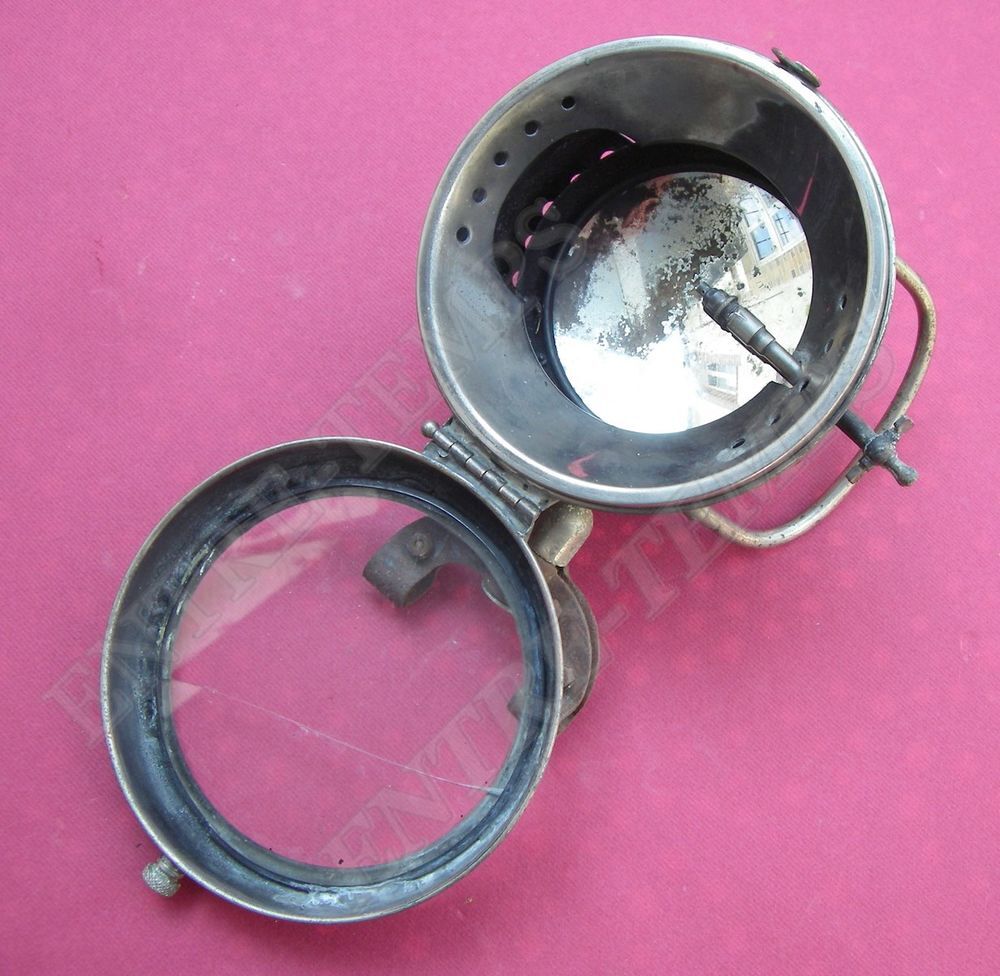 ANCIEN PHARE DE VOITURE AUTEROCHE AC&Eacute;TYL&Egrave;NE &amp; RETROVISEUR MO 