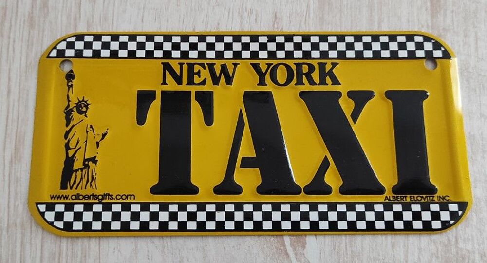Plaque TAXI NEW YORK Dcoration