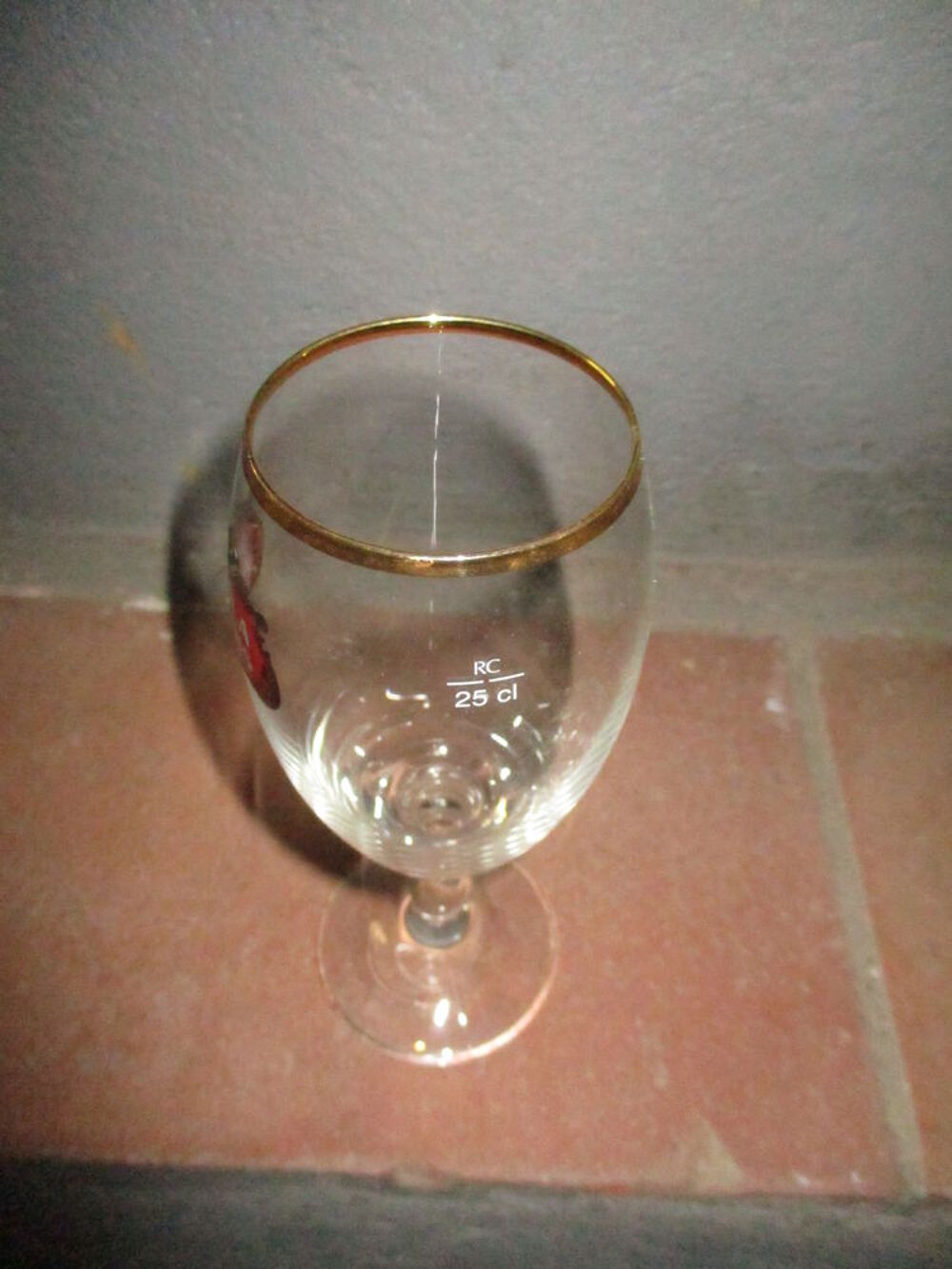 6 verres &agrave; bi&egrave;re STELLA 25 cl estampill&eacute;s pas un coup Décoration