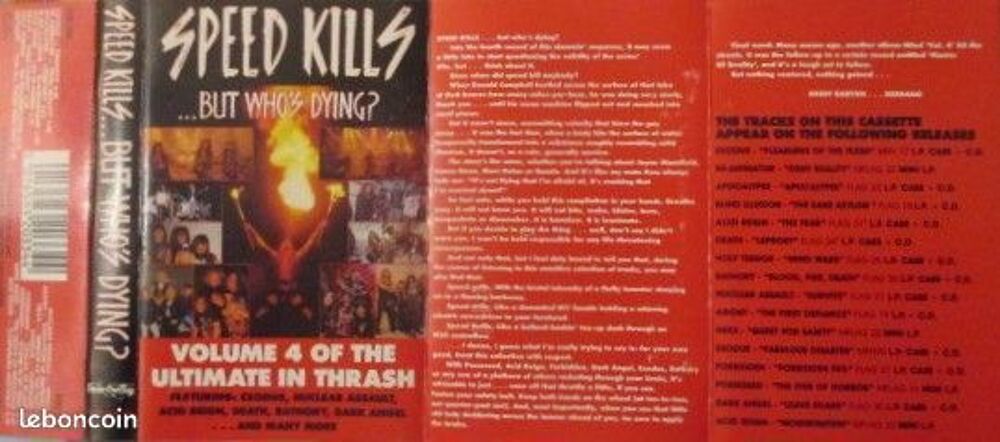 Cassette audio Speed Kills CD et vinyles