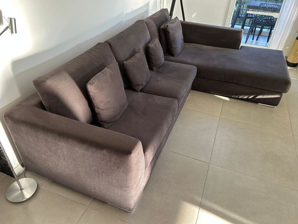 Canap&eacute; d'angle gris anthracite Meubles