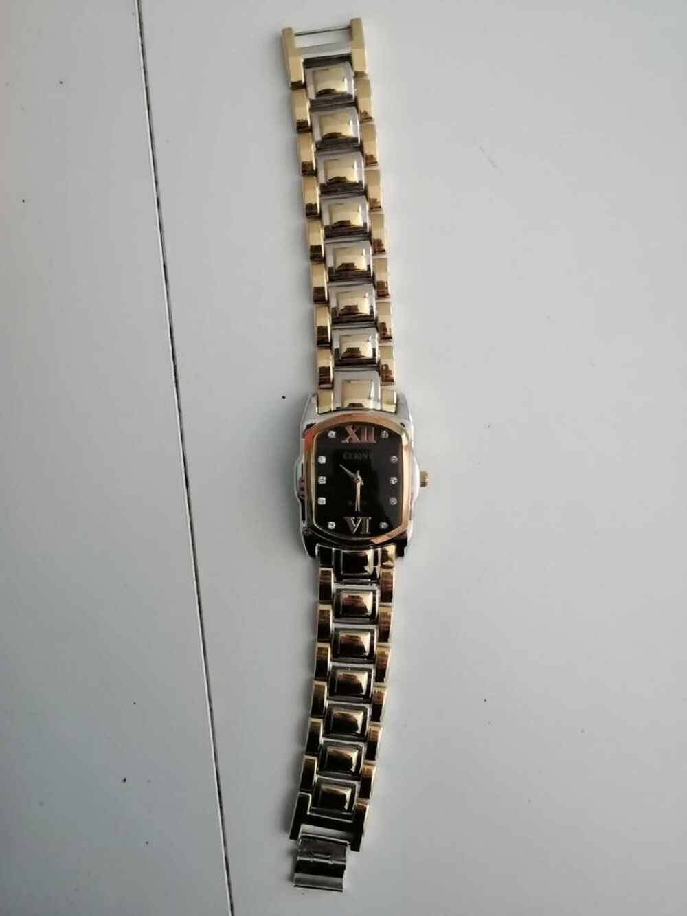 montre steel back acier plaqu&eacute; or 
