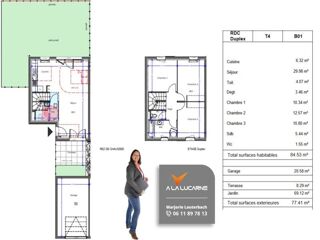  Maison  vendre 4 pices 84 m