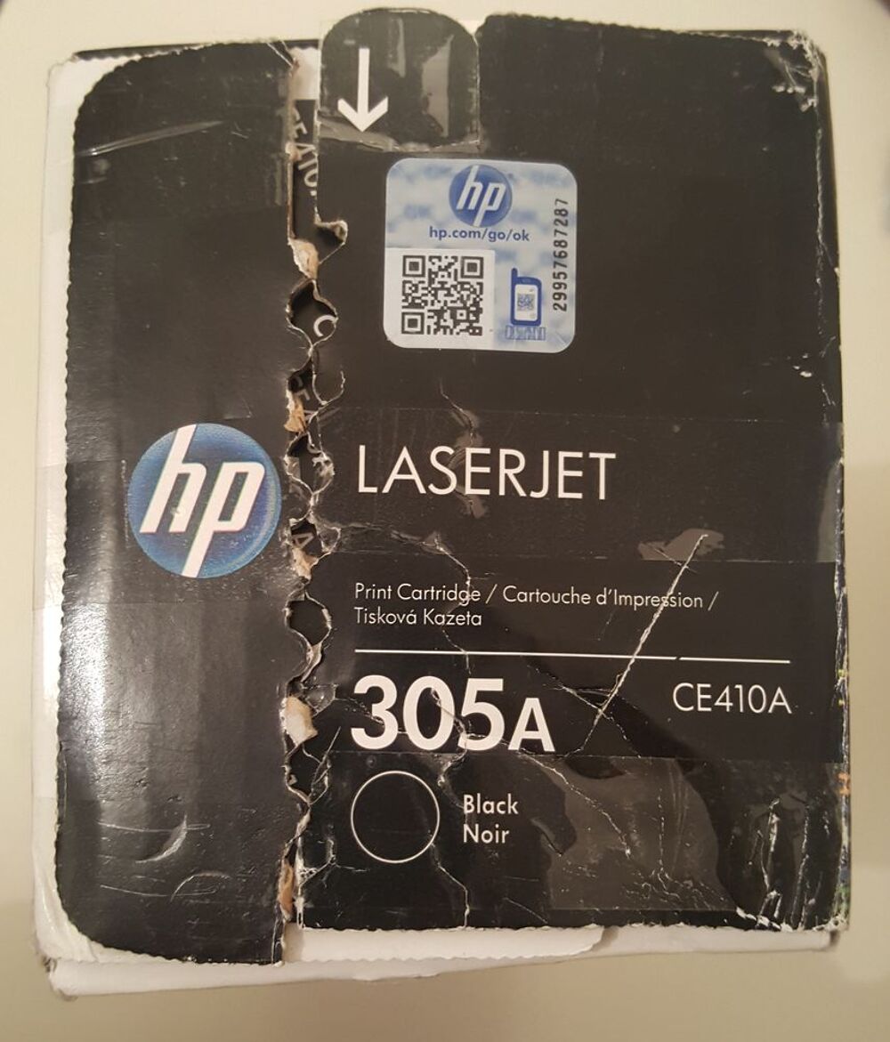 HP LaserJet 305A CE410A Noir Cartouche Toner 300 mfp/400 mfp Matériel informatique