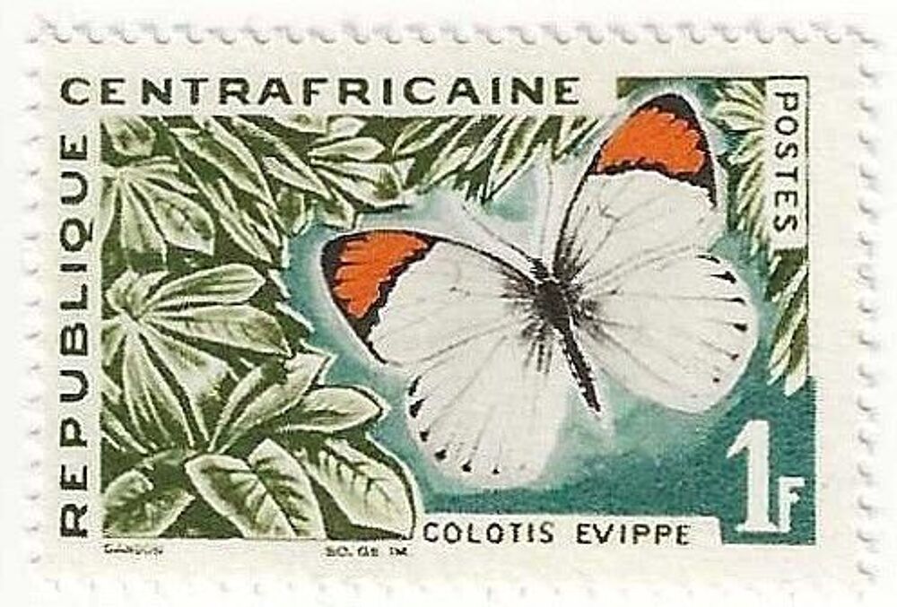 13 Timbres de la R&eacute;publique Centrafricaine 